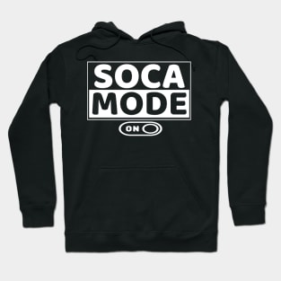 Soca Mode Brand Logo in White Print - Soca Mode Hoodie